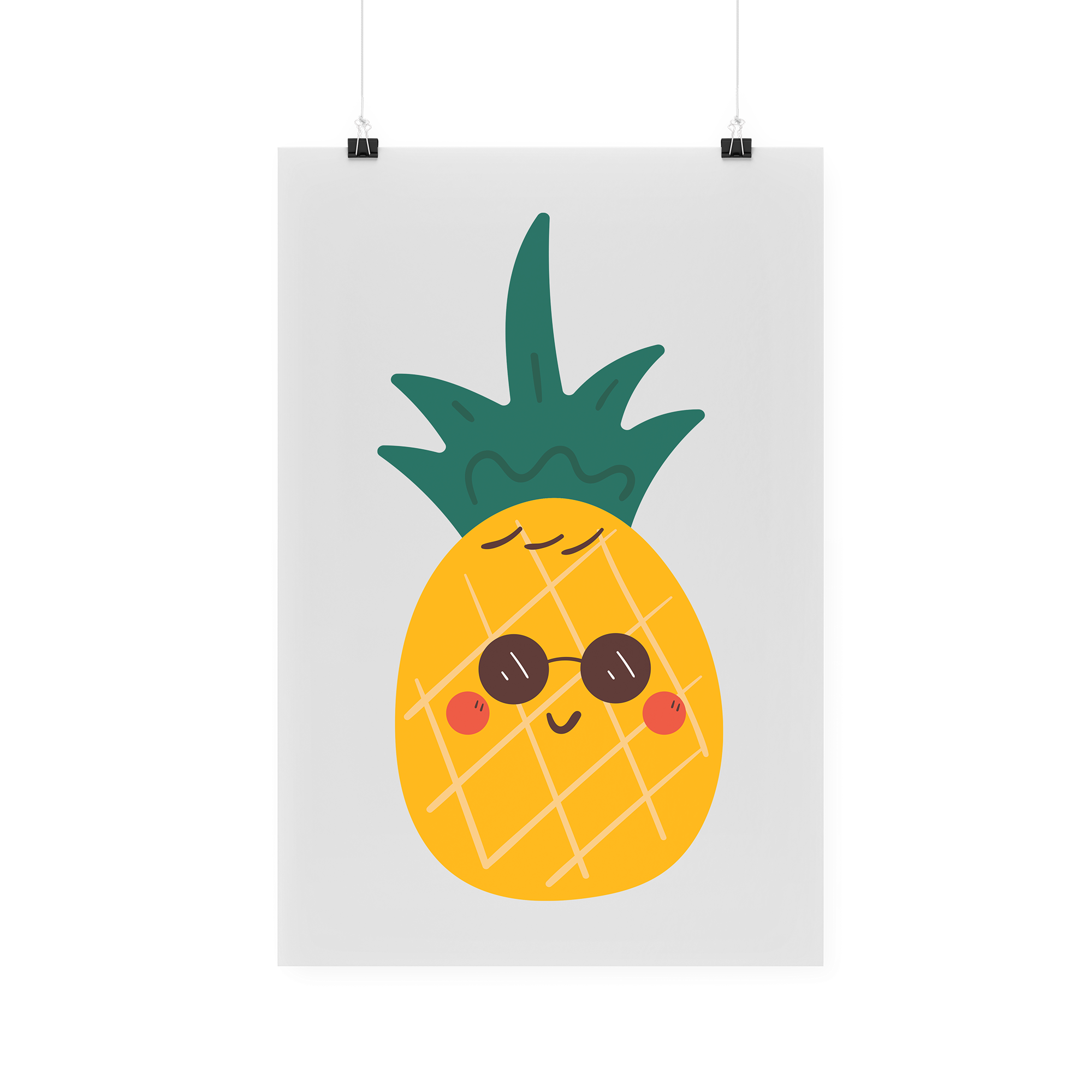 Bügelbild "Cool Ananas"