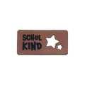 Kunstlederlabel "Schulkind Sterne"