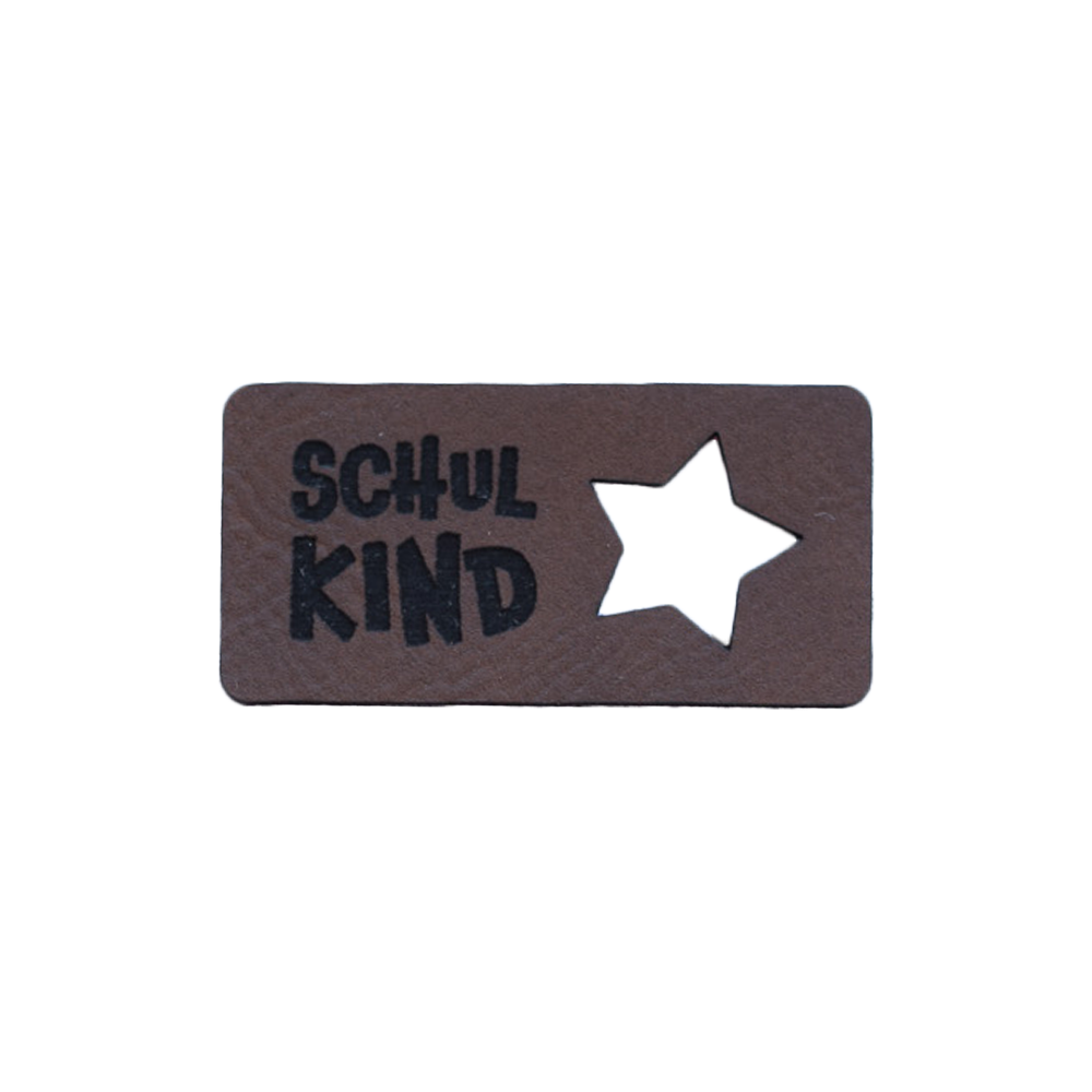 Kunstlederlabel "Schulkind Stern"