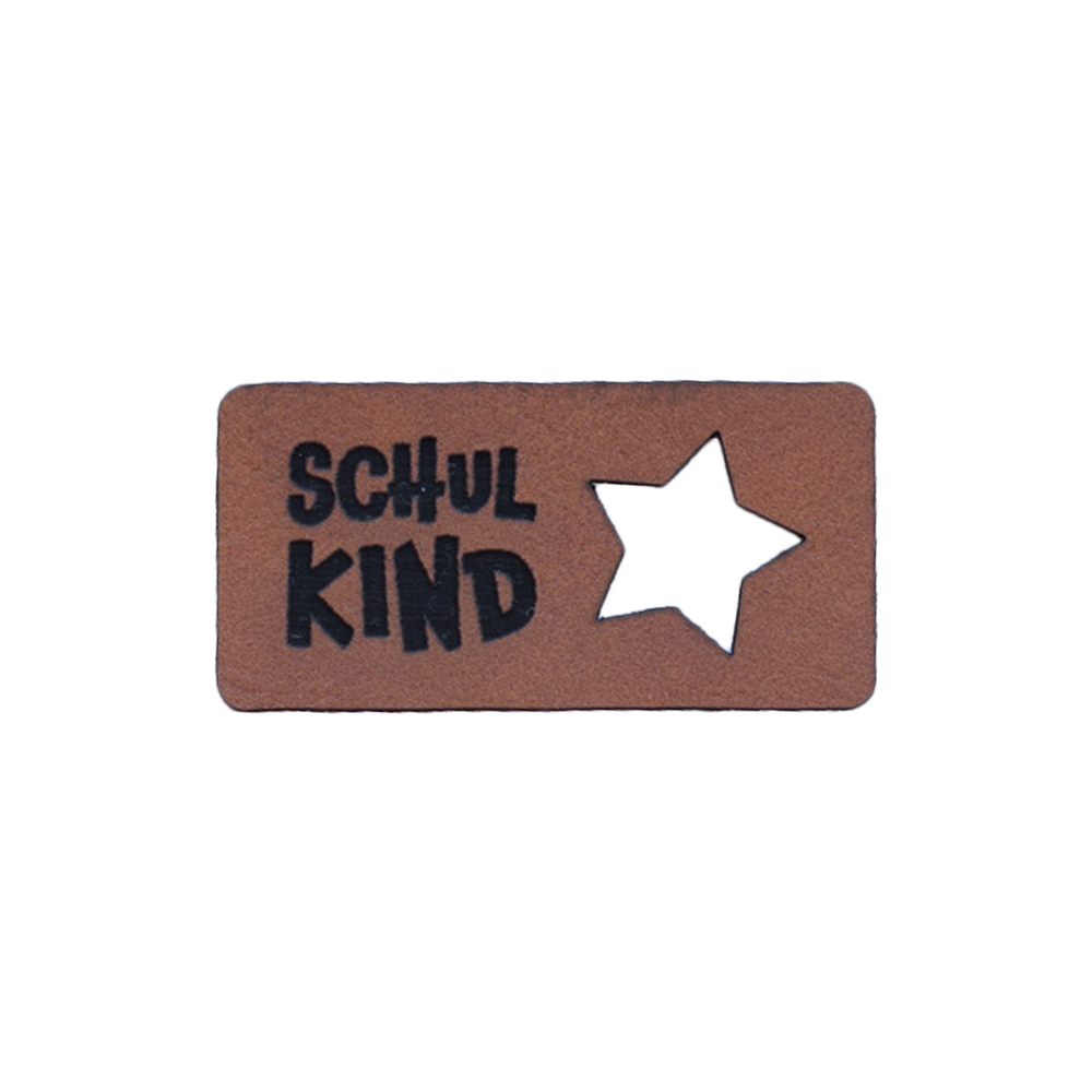 Kunstlederlabel "Schulkind Stern"
