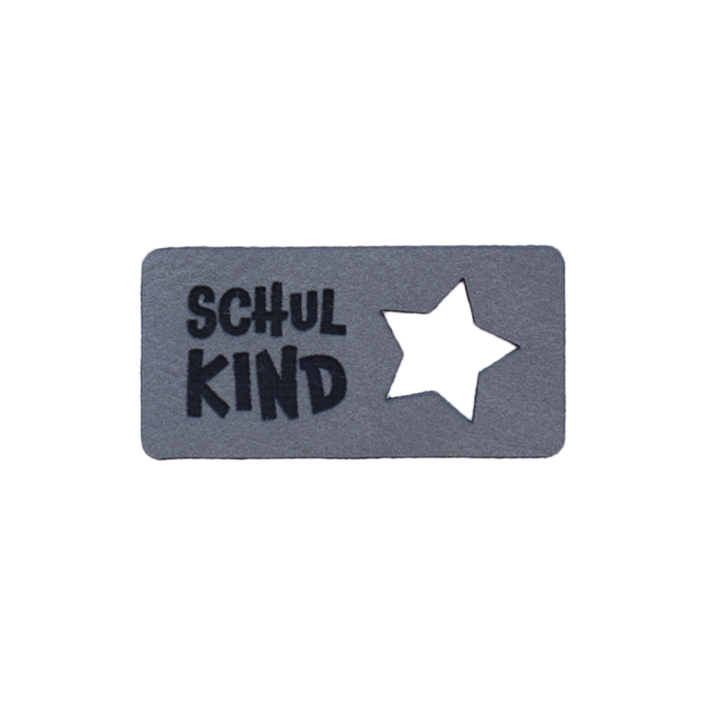 Kunstlederlabel "Schulkind Stern"