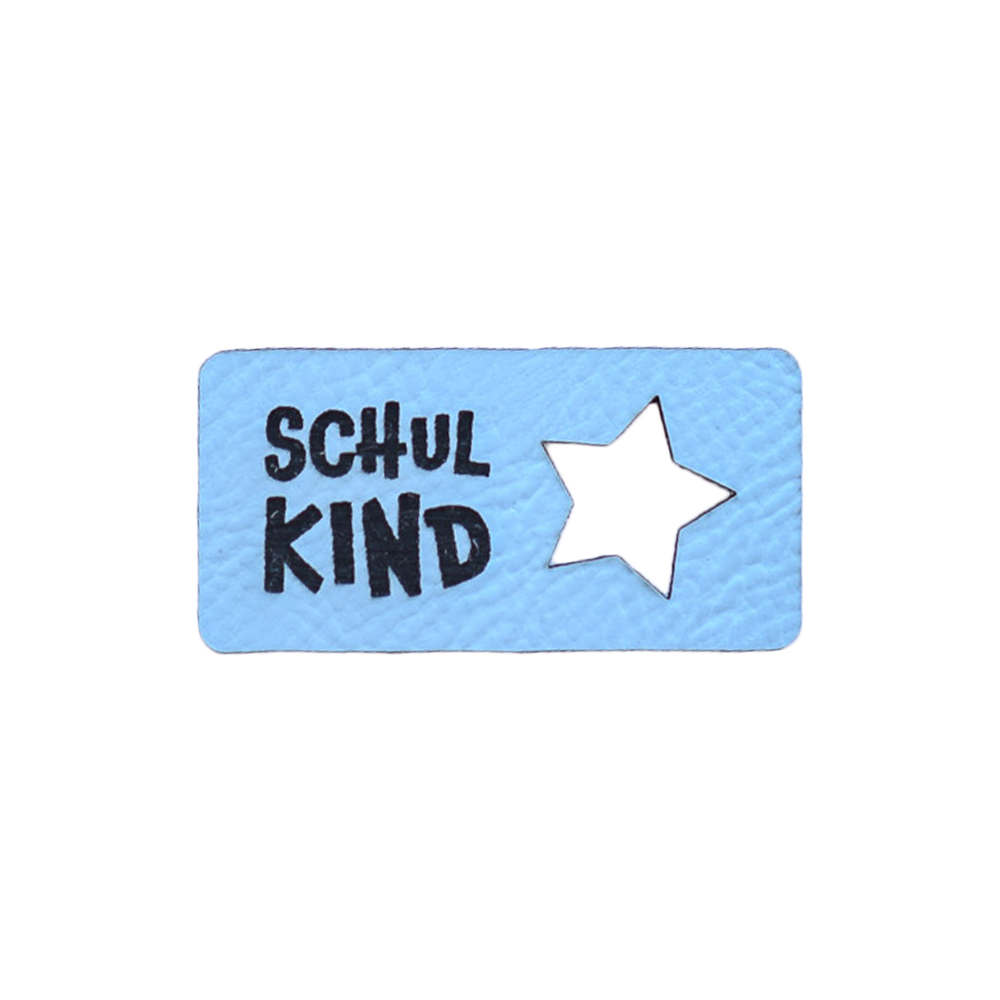 Kunstlederlabel "Schulkind Stern"