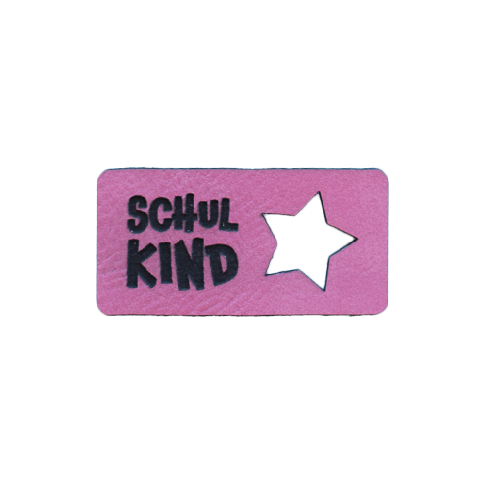 Kunstlederlabel "Schulkind Stern"