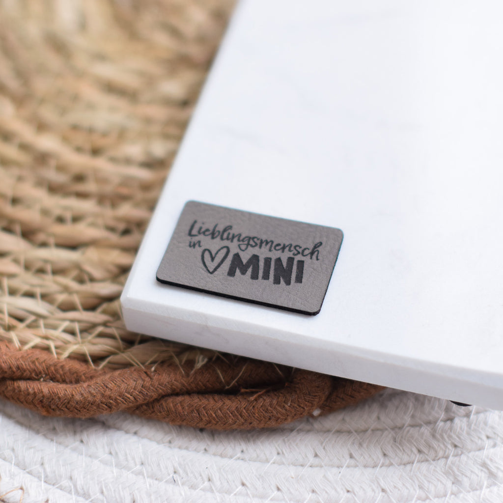 Kunstlederlabel "Lieblingsmensch in MINI"