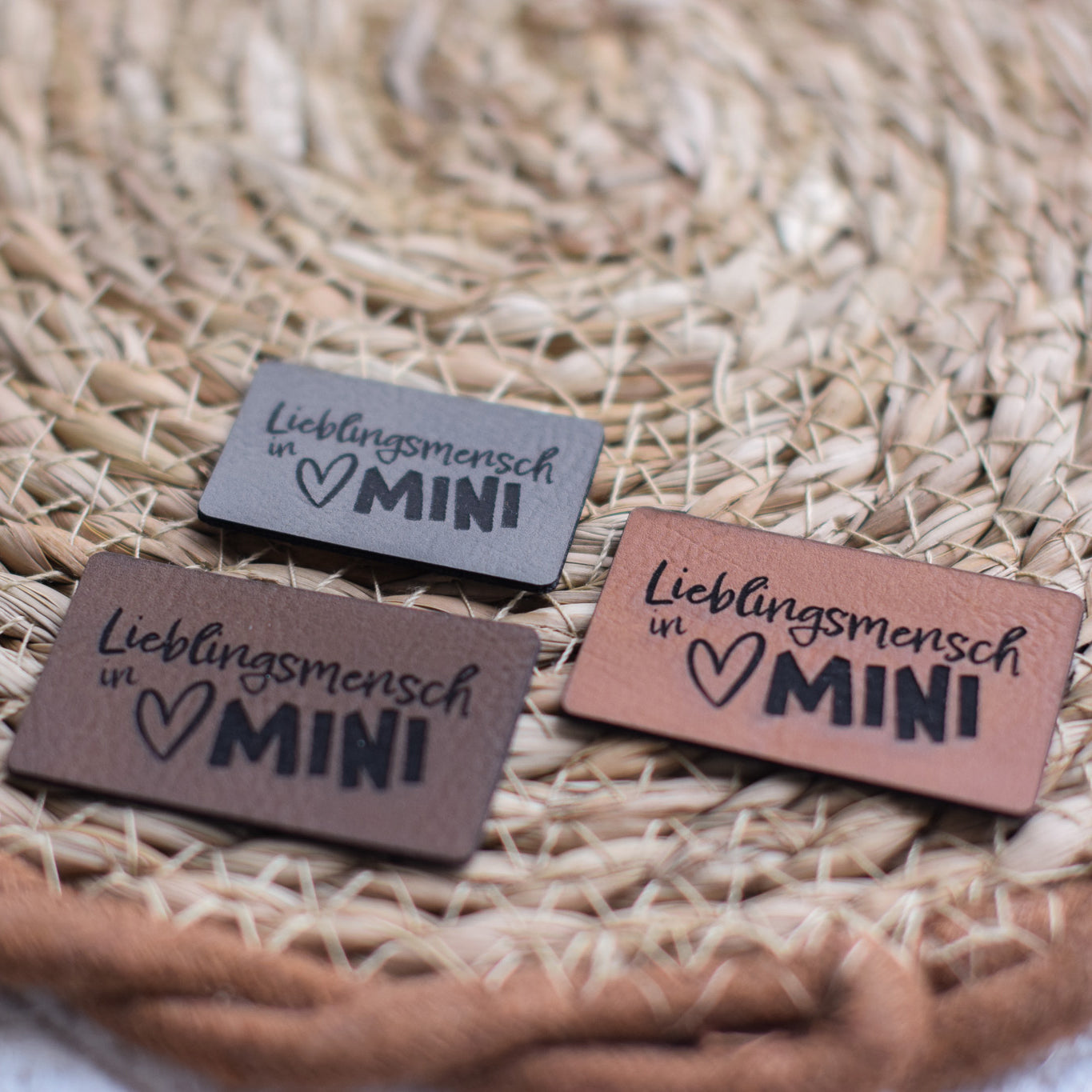 Kunstlederlabel "Lieblingsmensch in MINI"