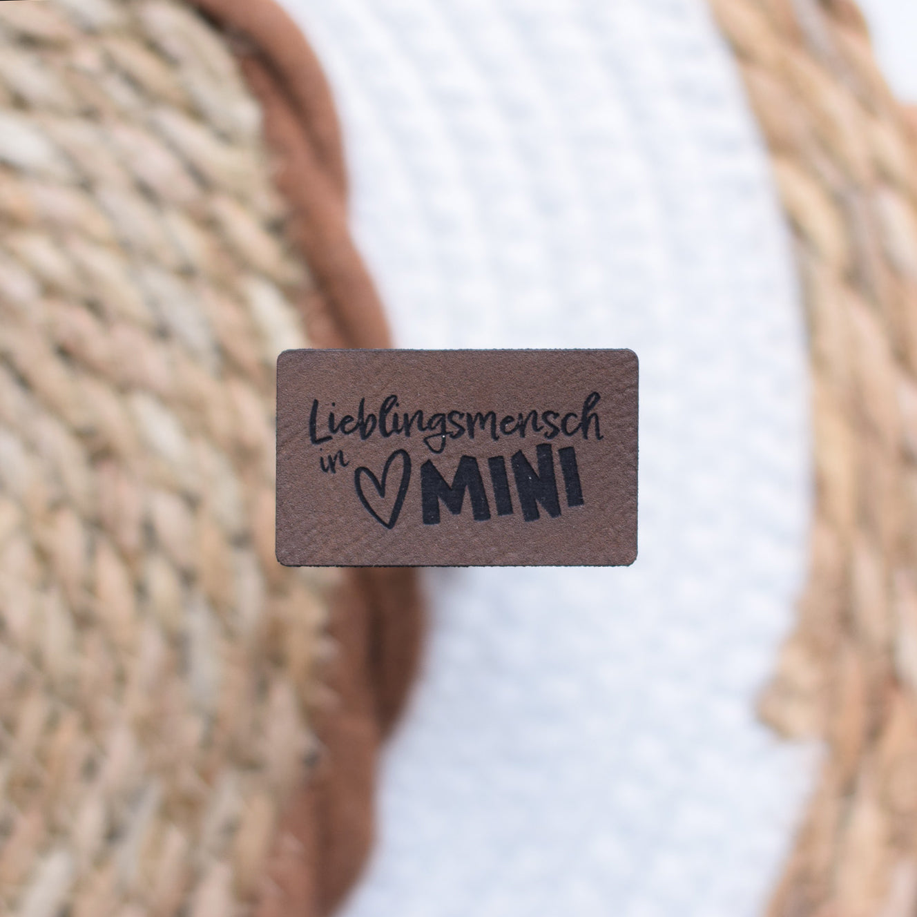 Kunstlederlabel "Lieblingsmensch in MINI"