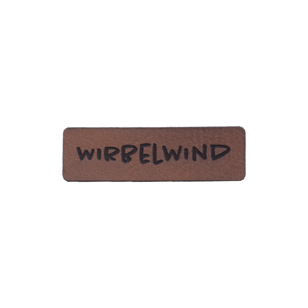 Kunstlederlabel "Wirbelwind"