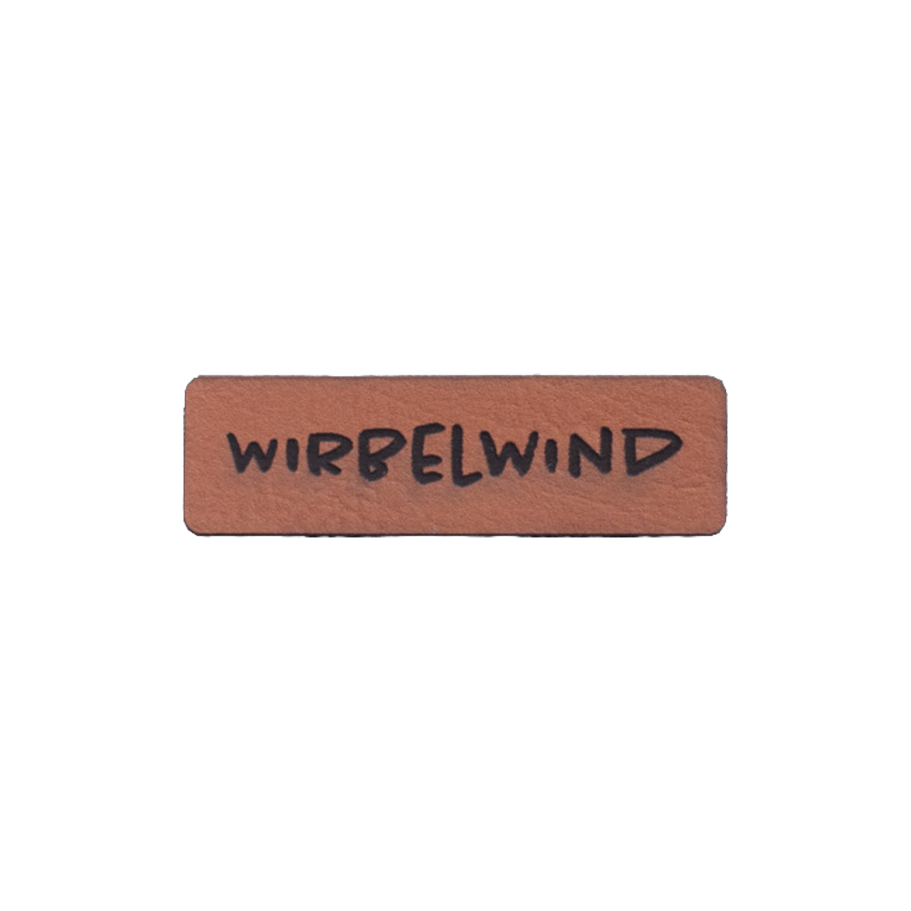 Kunstlederlabel "Wirbelwind"