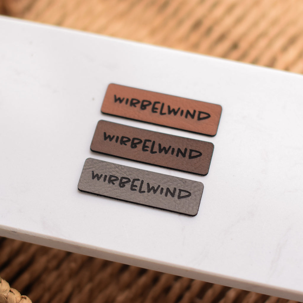 Kunstlederlabel "Wirbelwind"