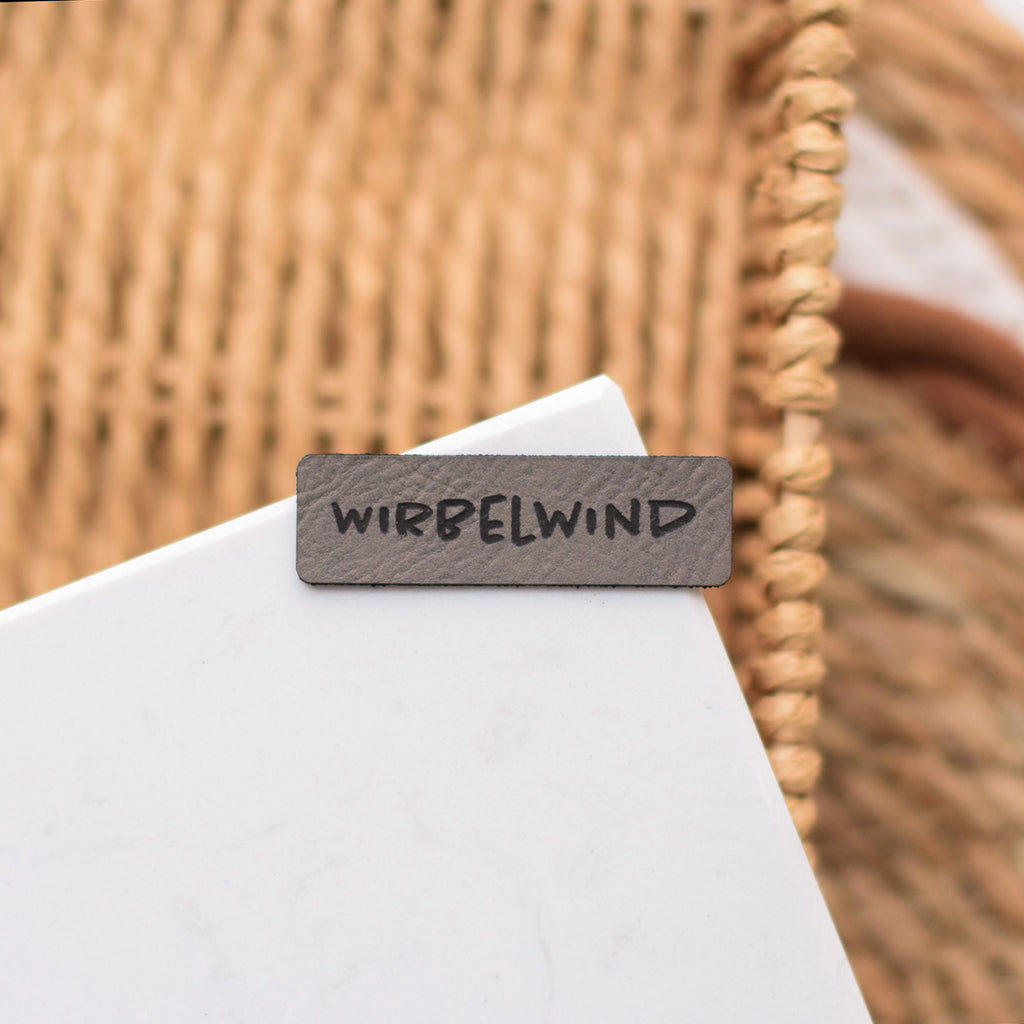 Kunstlederlabel "Wirbelwind"