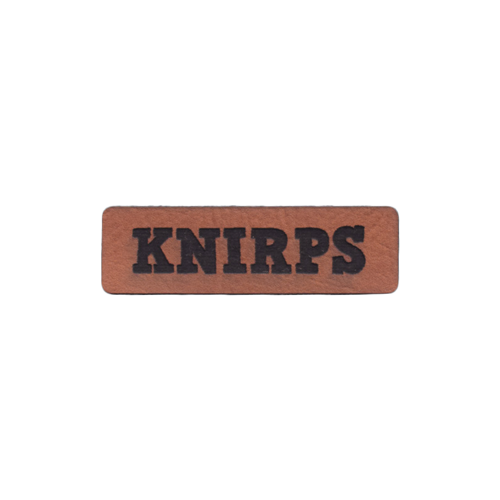 Kunstlederlabel "Knirps"