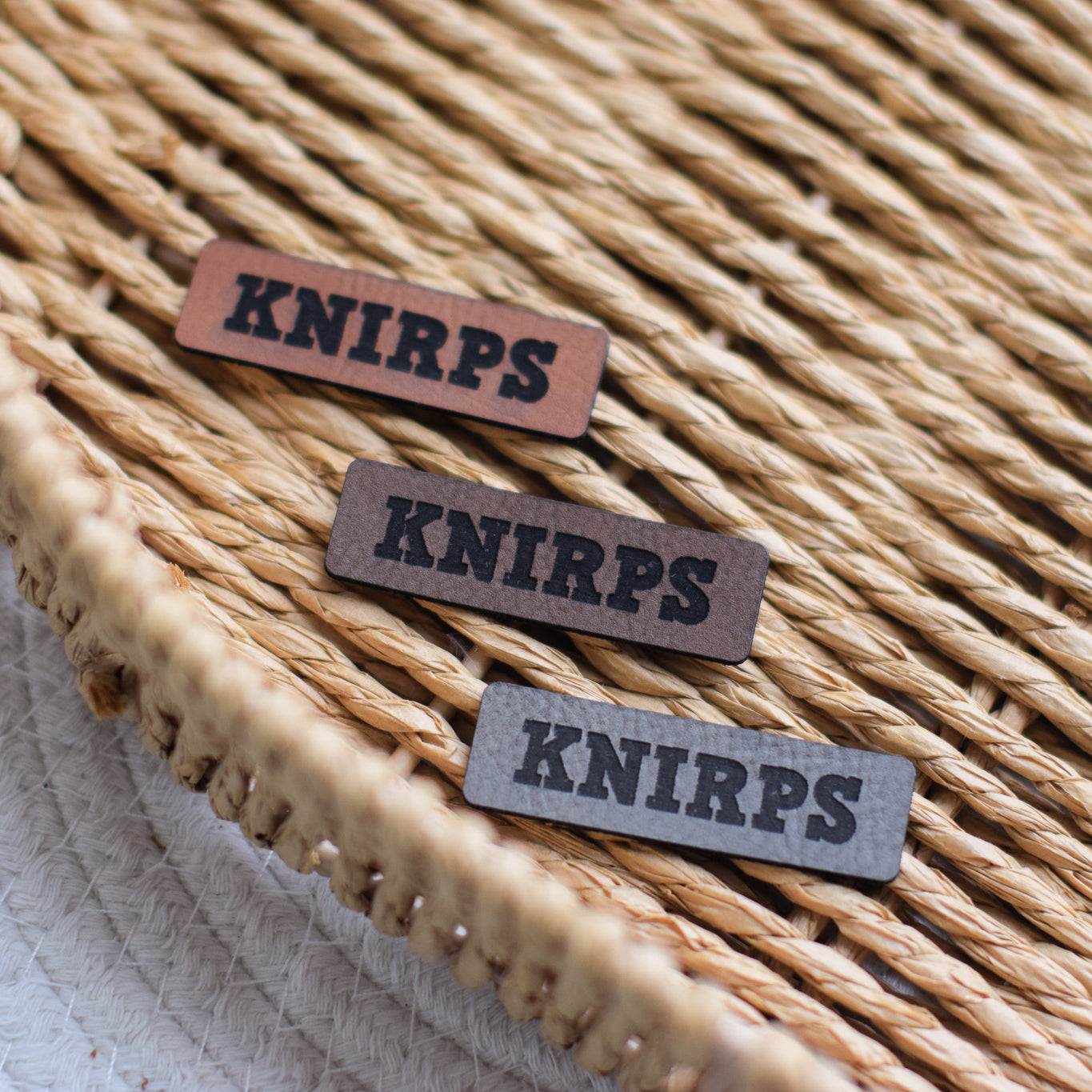 Kunstlederlabel "Knirps"