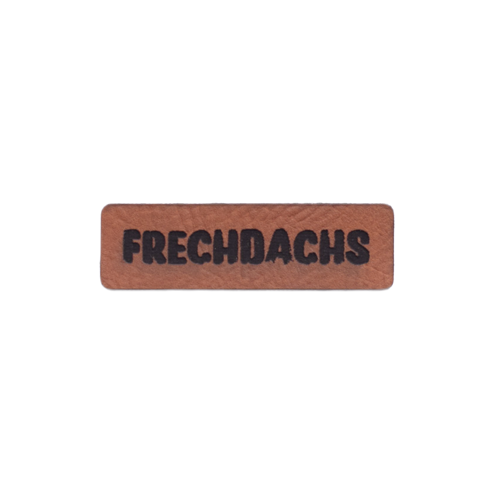 Kunstlederlabel "Frechdachs"