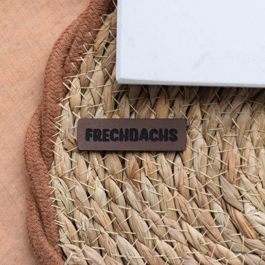 Kunstlederlabel "Frechdachs"