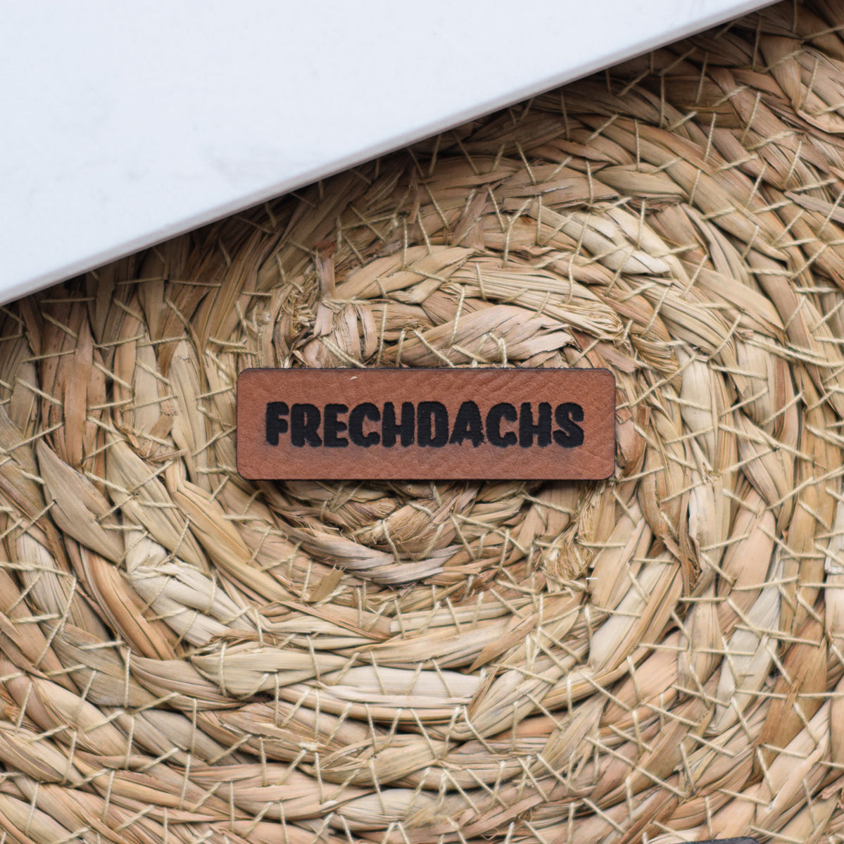 Kunstlederlabel "Frechdachs"