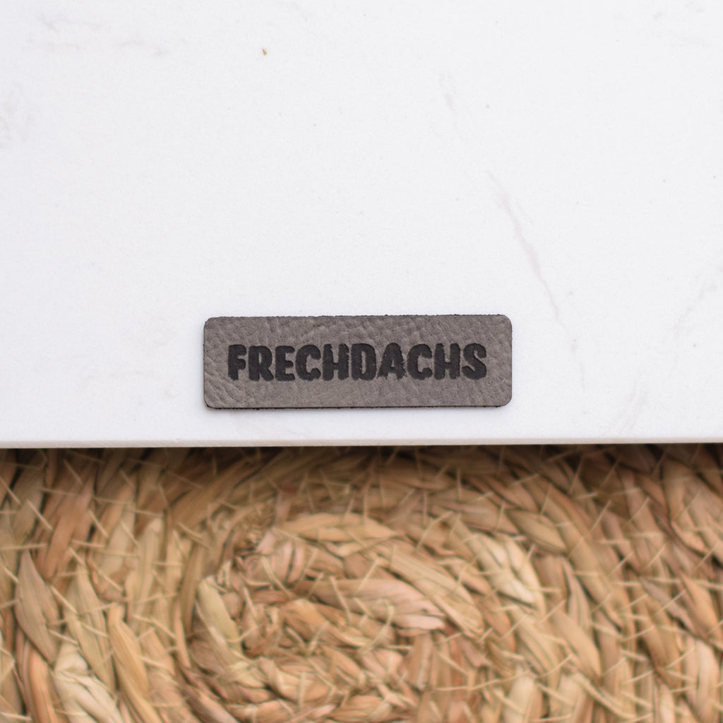 Kunstlederlabel "Frechdachs"