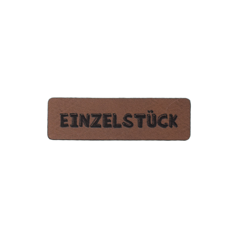 Kunstlederlabel "Einzelstück"