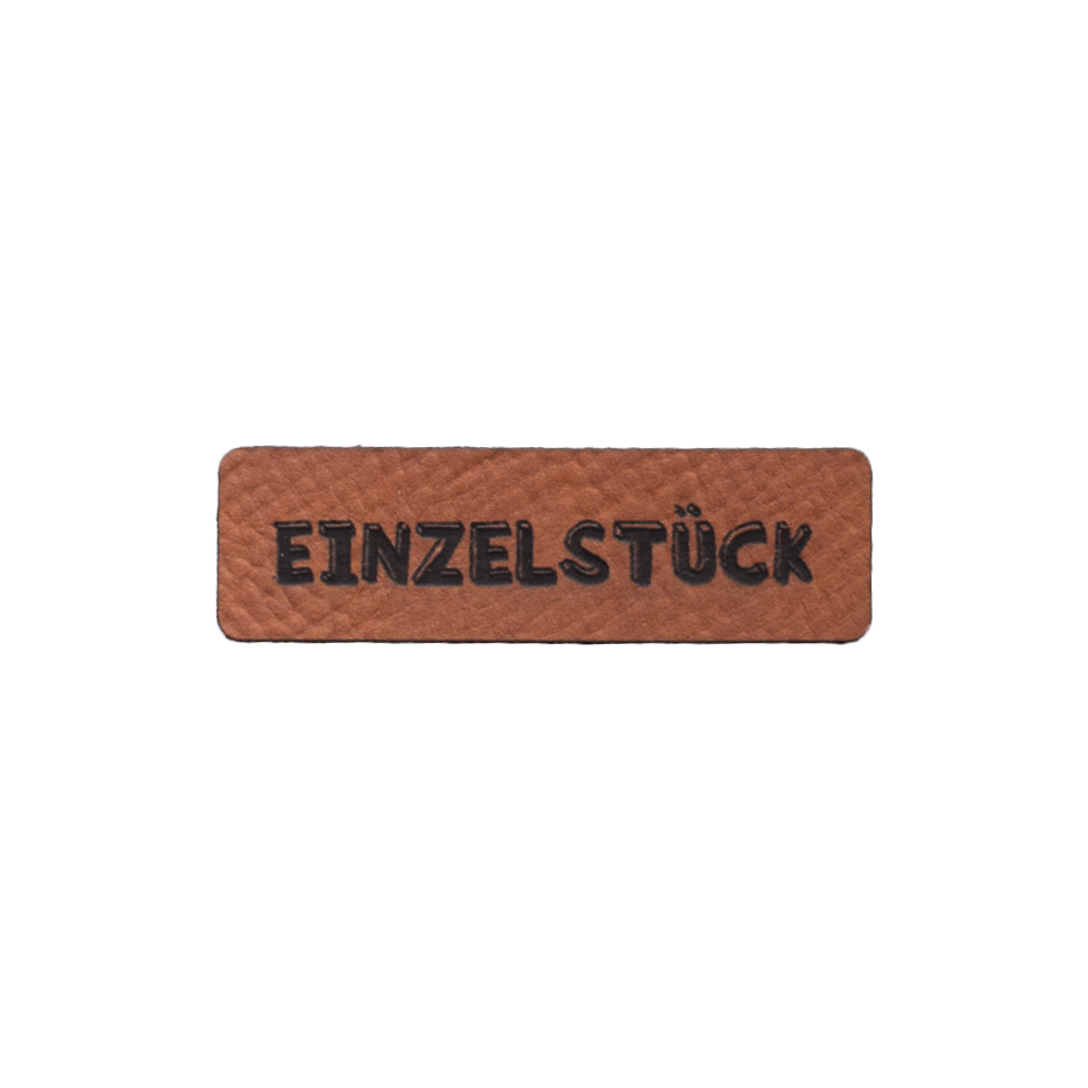 Kunstlederlabel "Einzelstück"