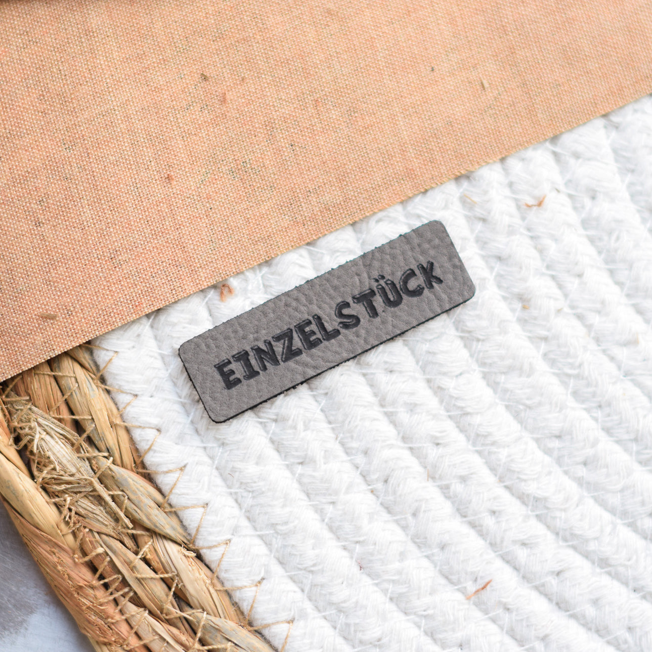 Kunstlederlabel "Einzelstück"