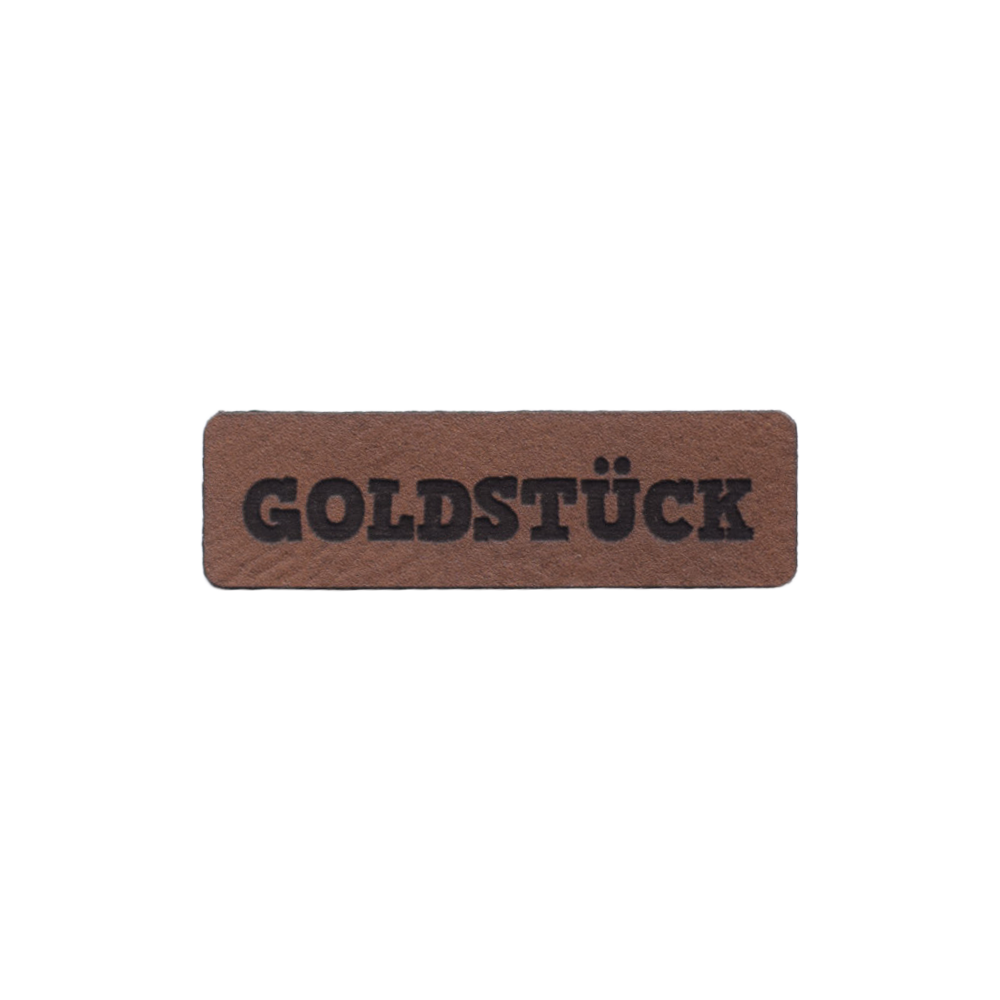 Kunstlederlabel "Goldstück"