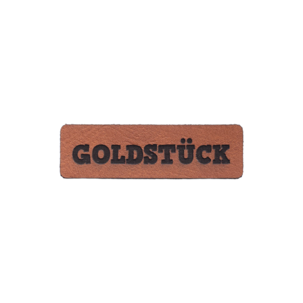 Kunstlederlabel "Goldstück"