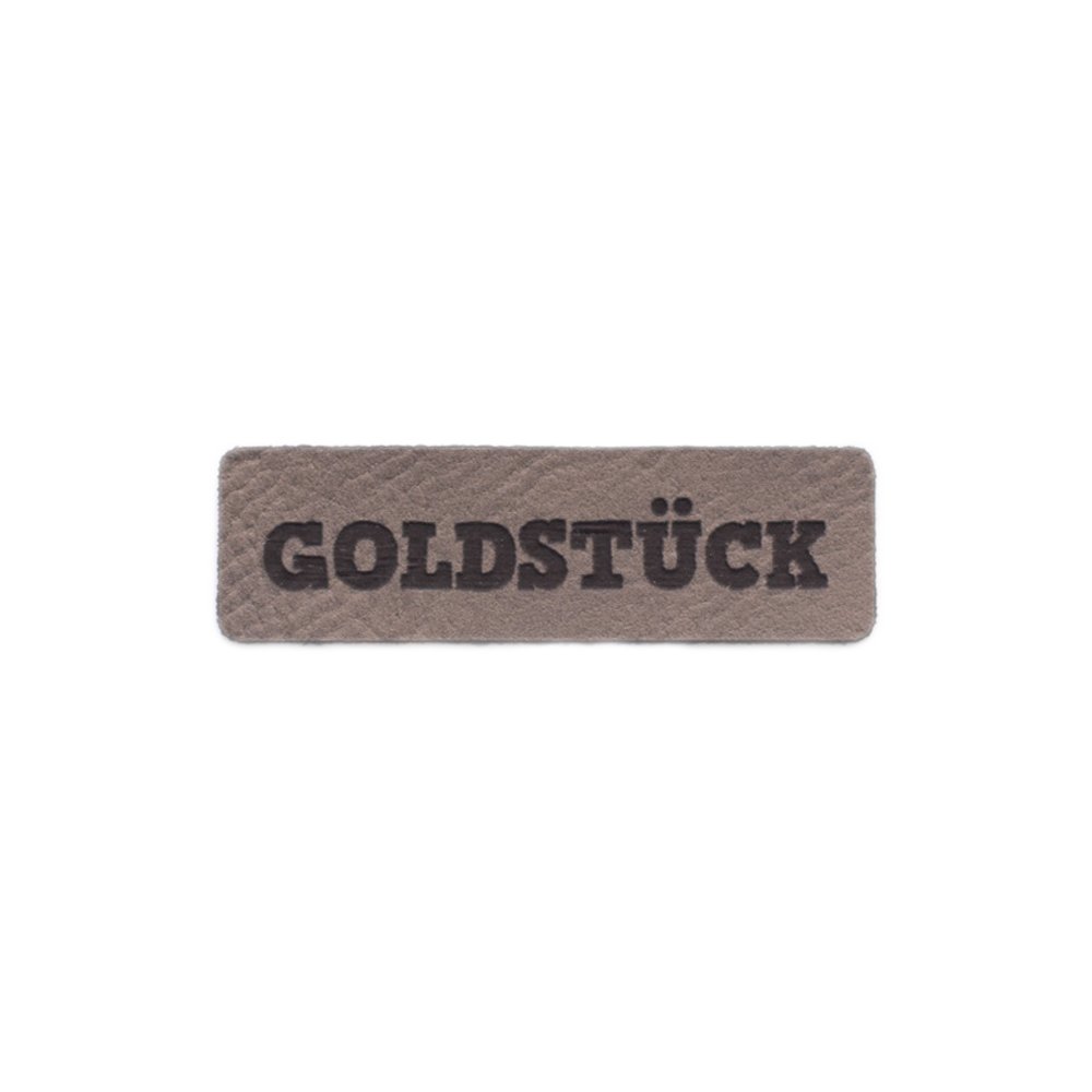 Kunstlederlabel "Goldstück"