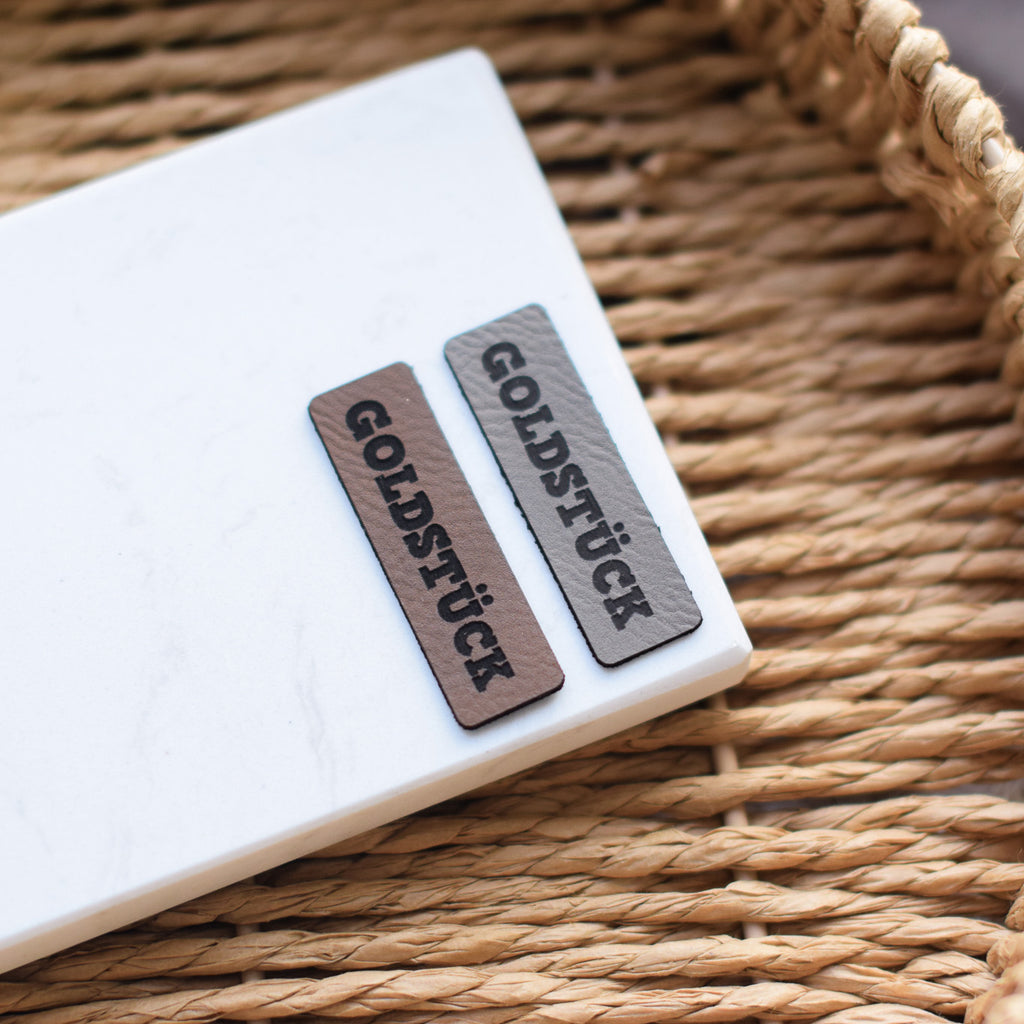 Kunstlederlabel "Goldstück"