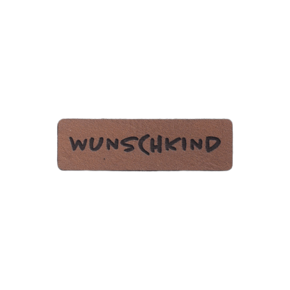 Kunstlederlabel "Wunschkind"