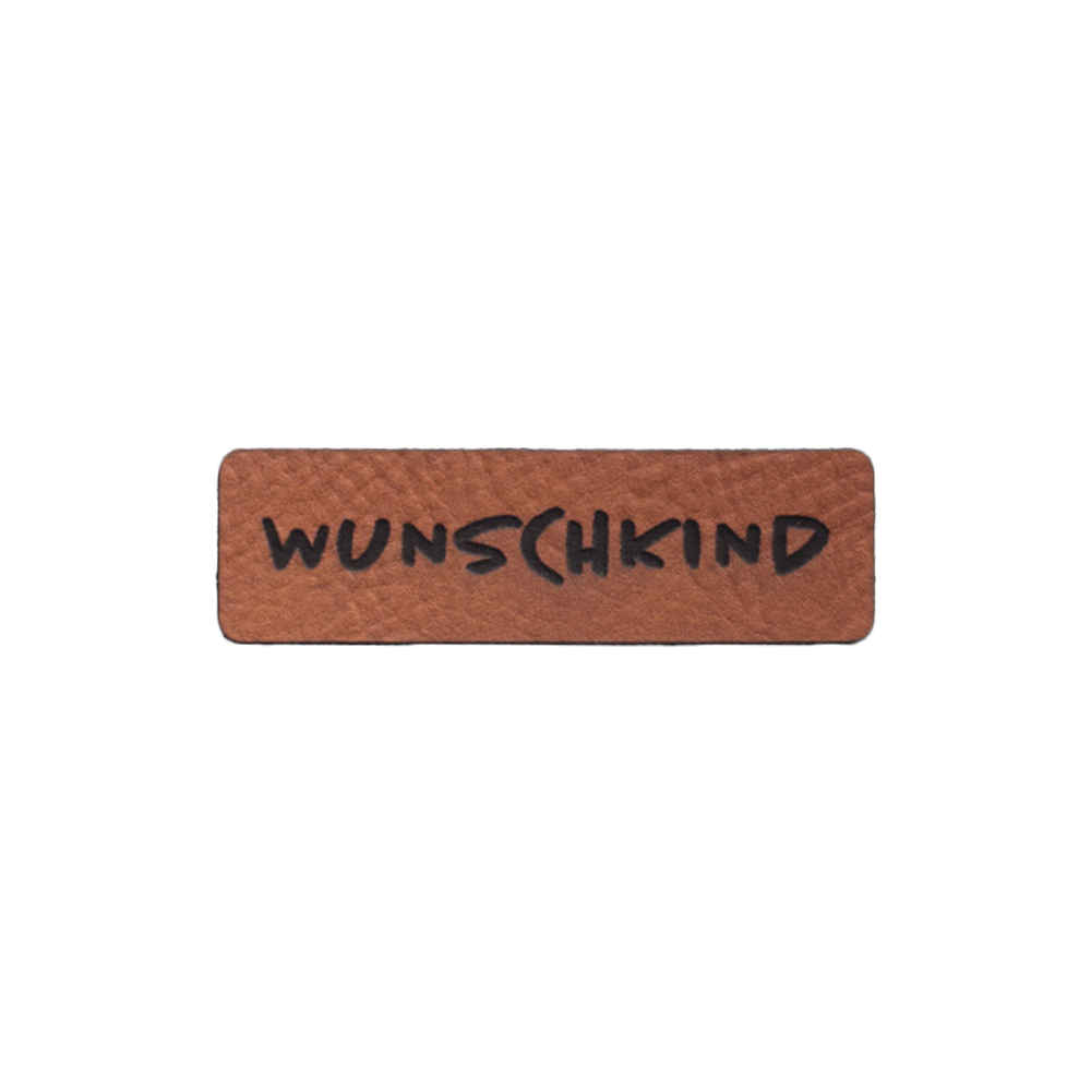 Kunstlederlabel "Wunschkind"