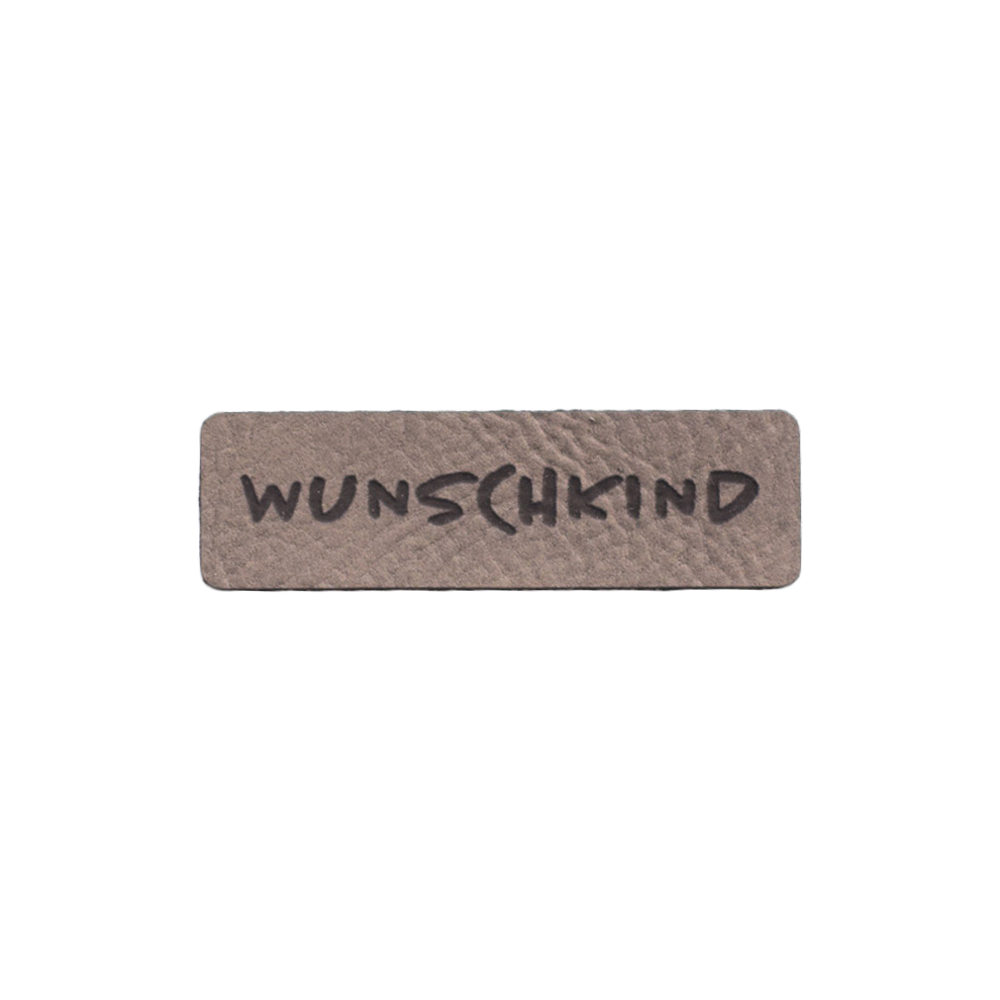 Kunstlederlabel "Wunschkind"