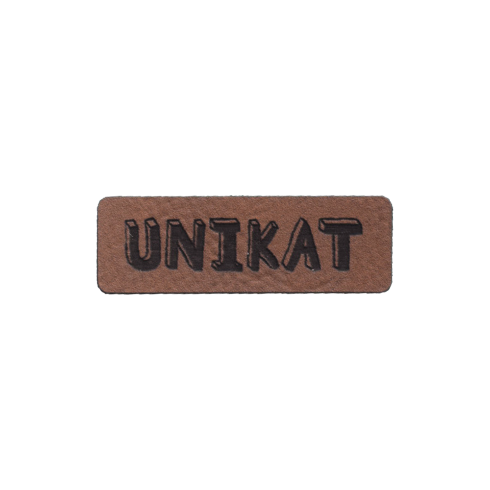 Kunstlederlabel "Unikat"