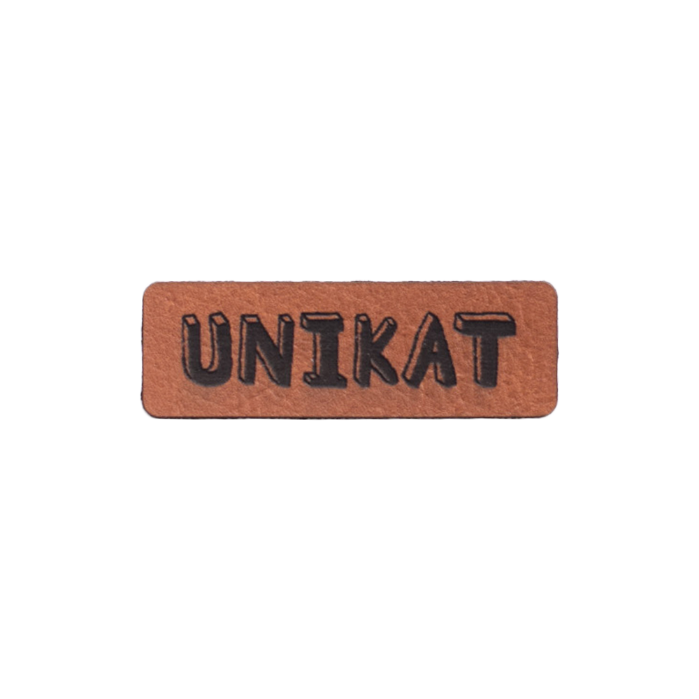 Kunstlederlabel "Unikat"