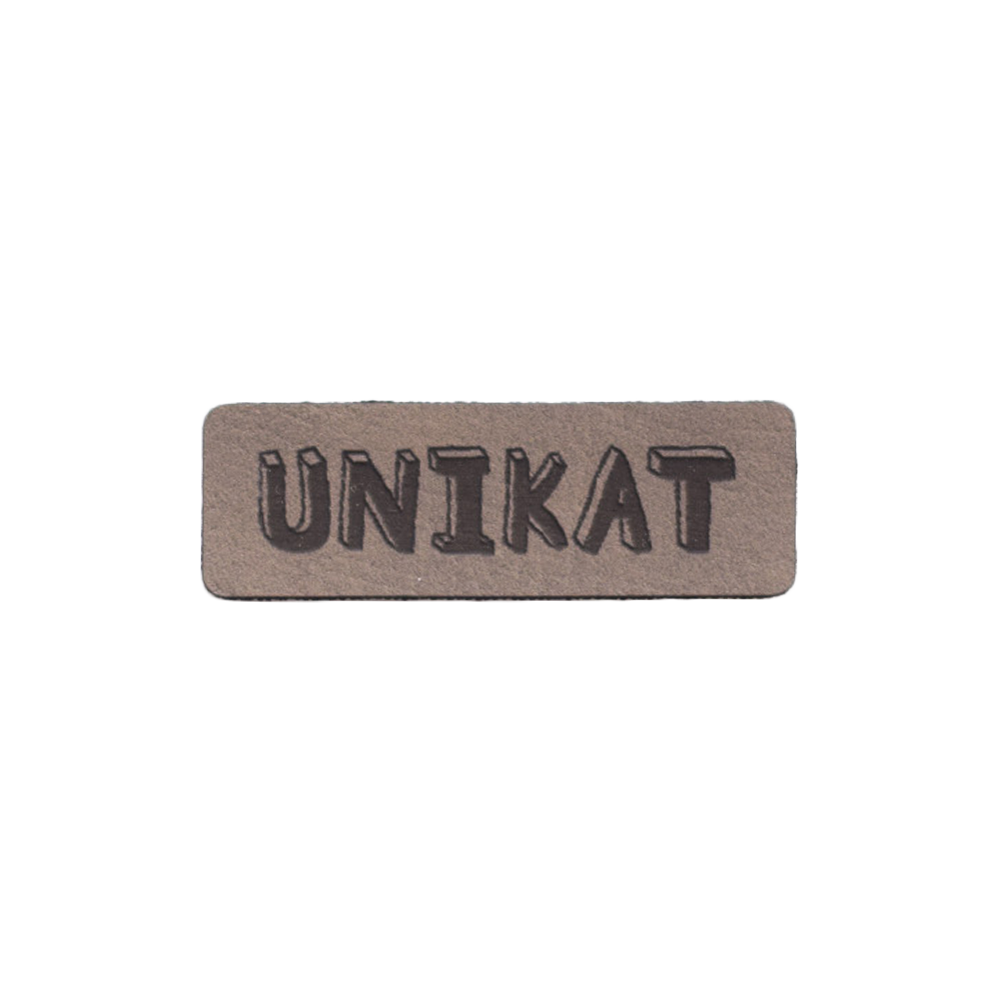 Kunstlederlabel "Unikat"