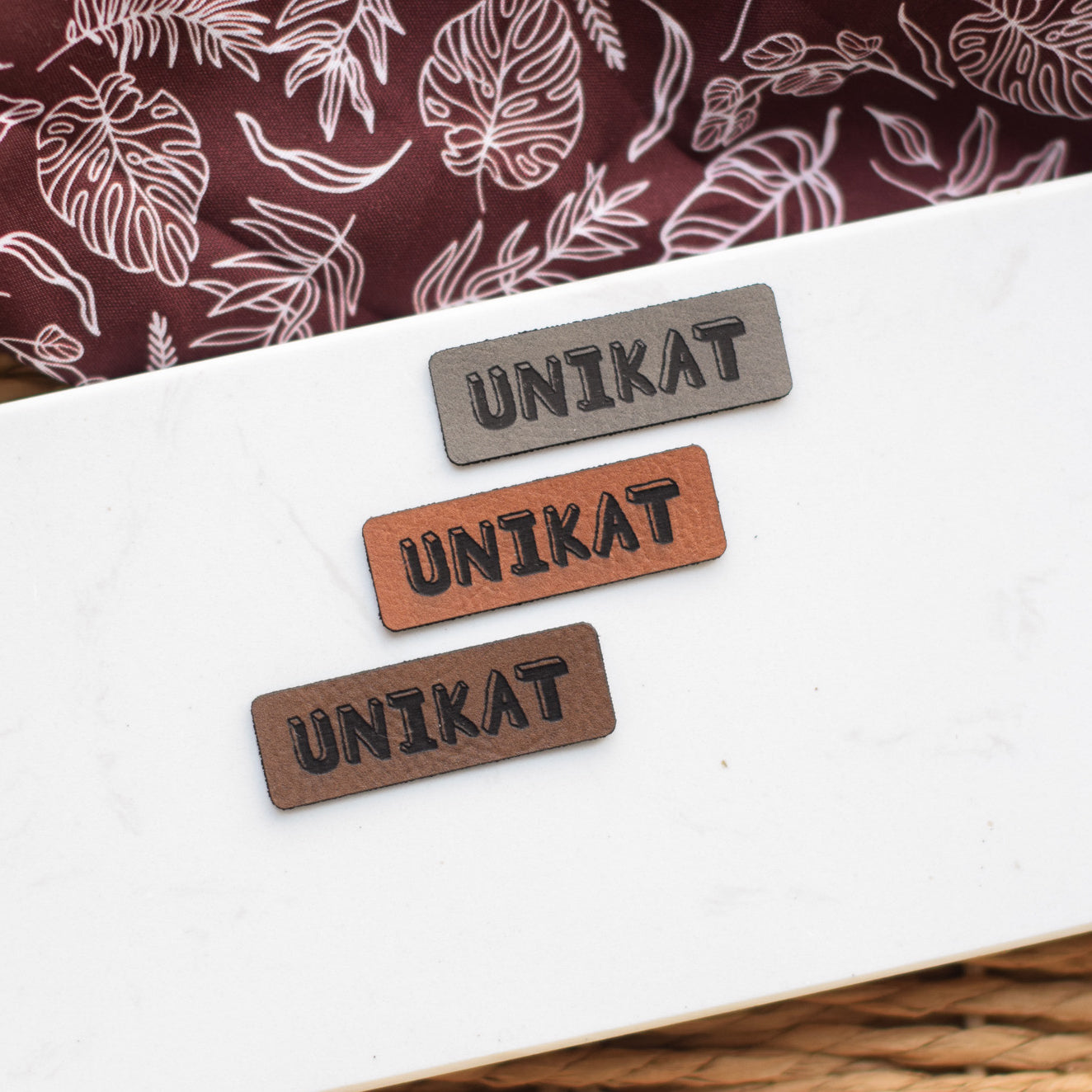 Kunstlederlabel "Unikat"