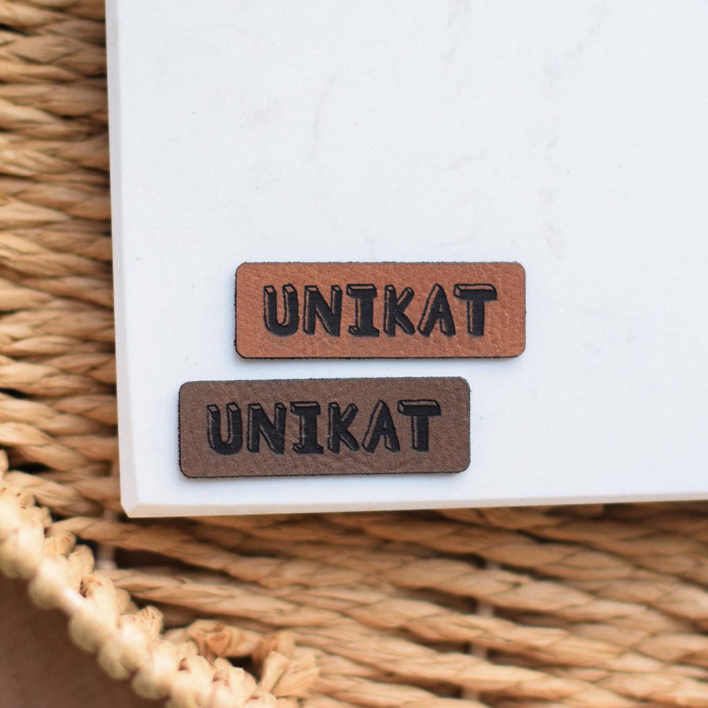 Kunstlederlabel "Unikat"