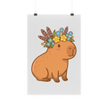 Bügelbild "Capybara Blumenkrone"