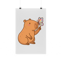 Bügelbild "Capybara Schmetterling"
