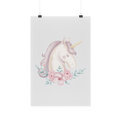 Bügelbild "Einhorn Blumen"