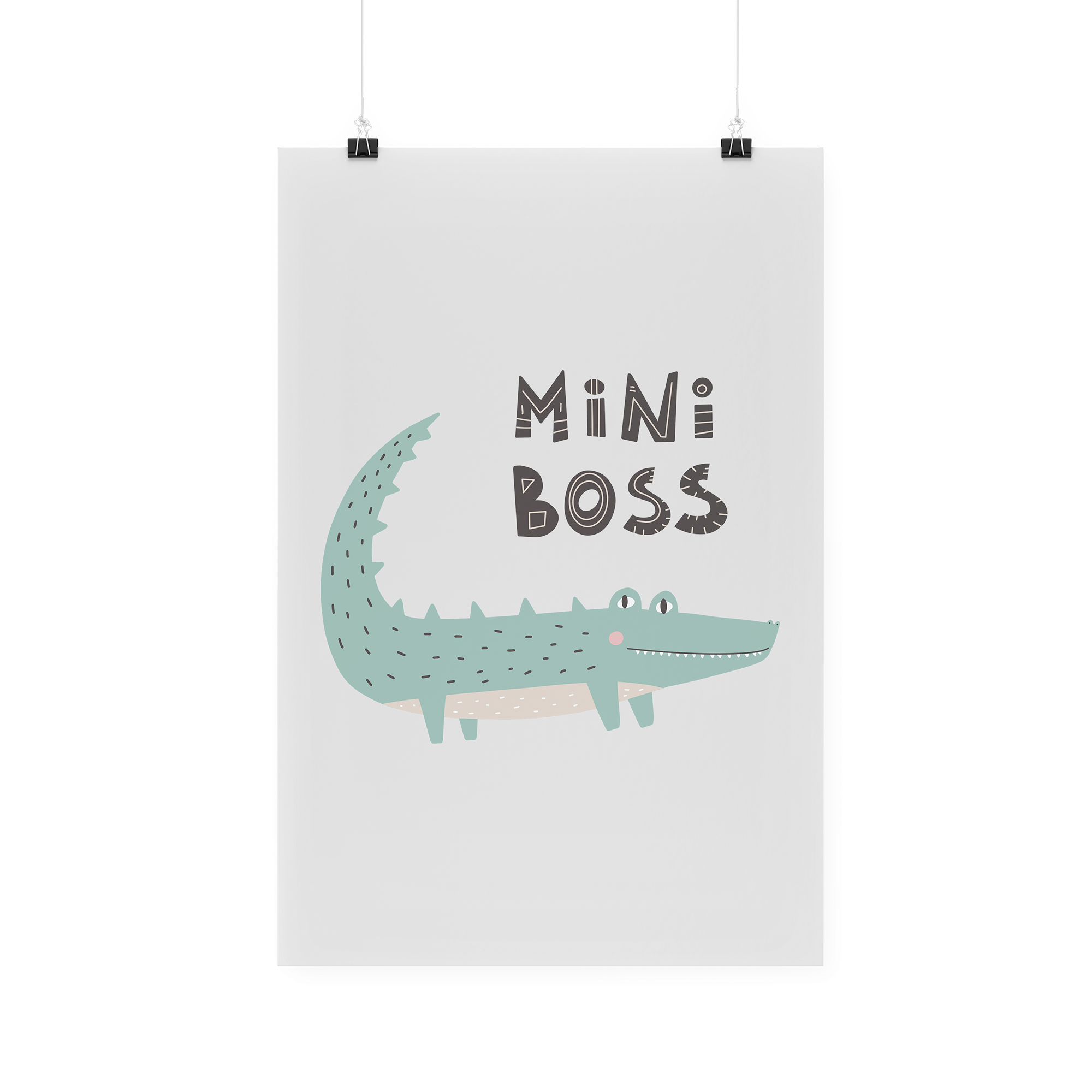 Bügelbild "Krokodil Mini Boss"