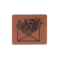 Kunstlederlabel "Blühender Umschlag"