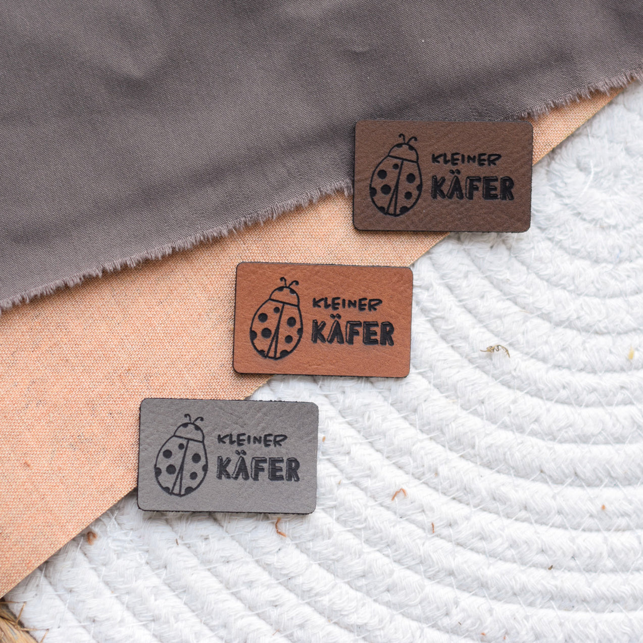 Kunstlederlabel "Kleiner Käfer"