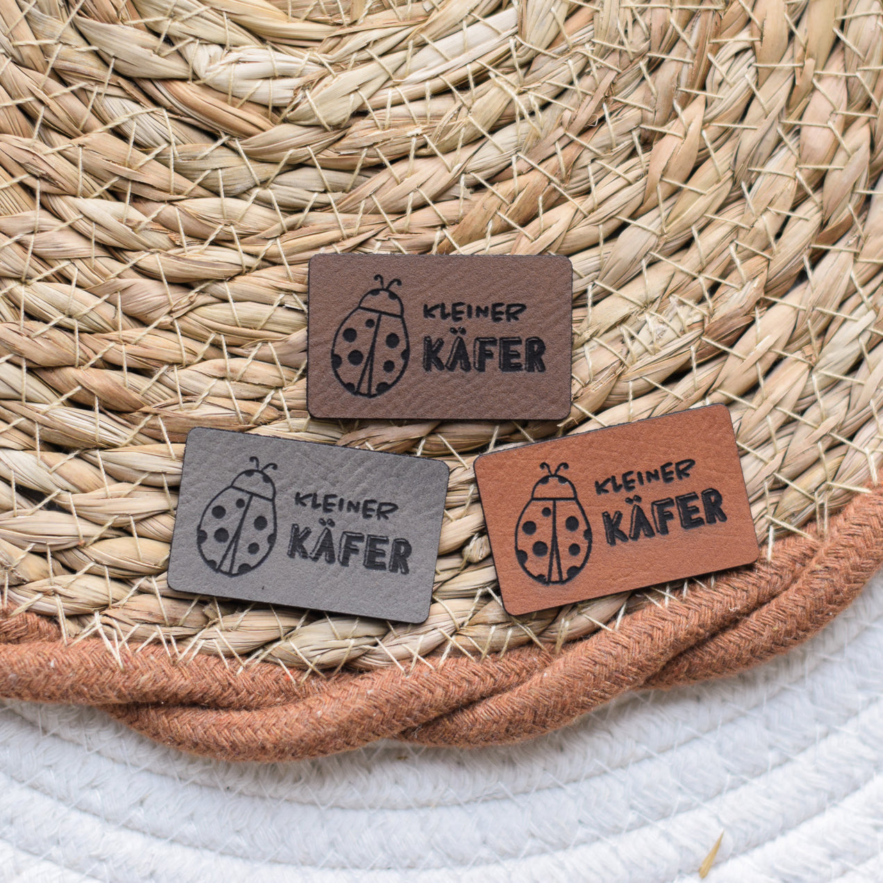 Kunstlederlabel "Kleiner Käfer"