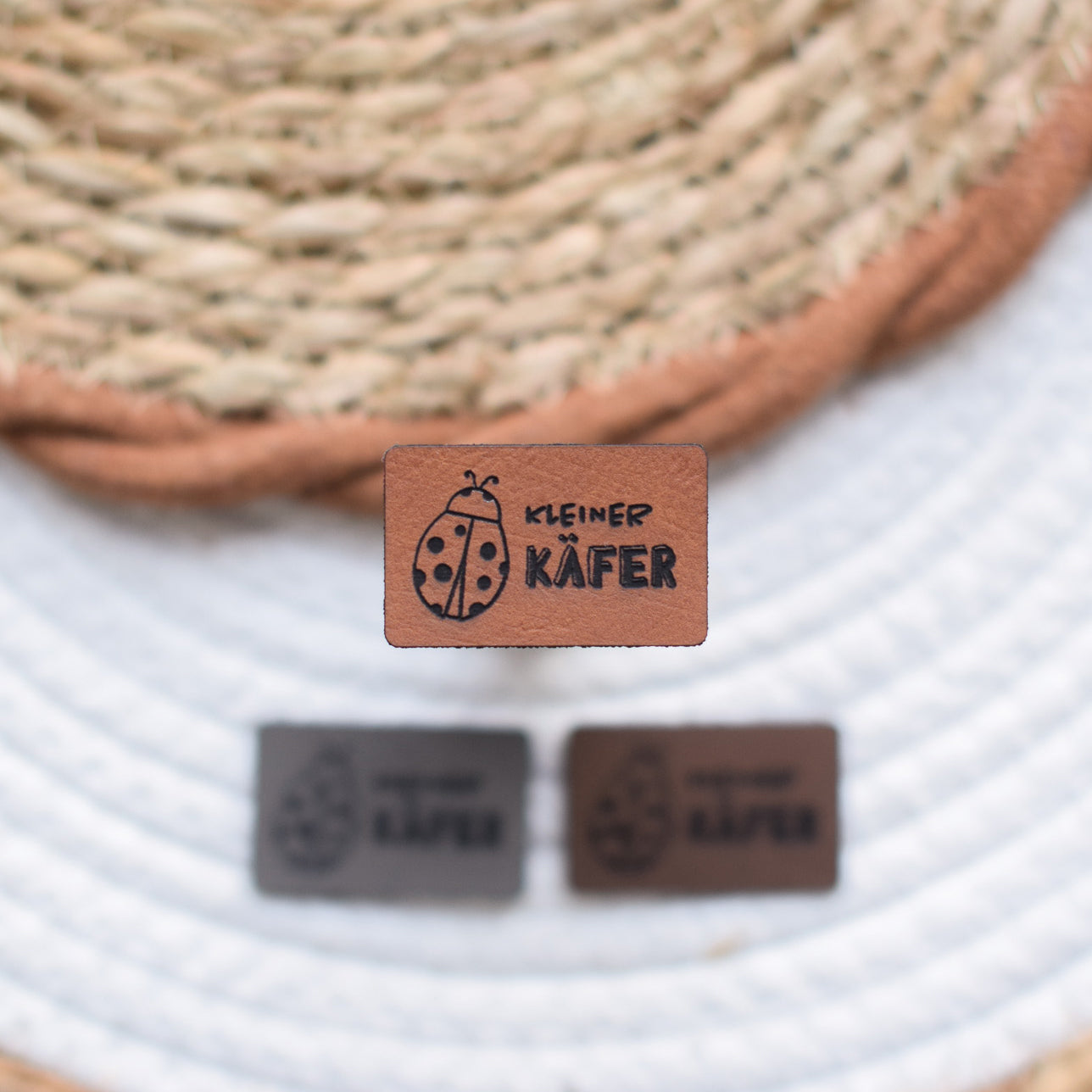 Kunstlederlabel "Kleiner Käfer"