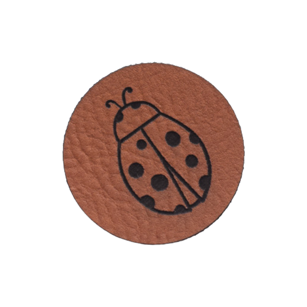Kunstlederlabel "Marienkäfer"