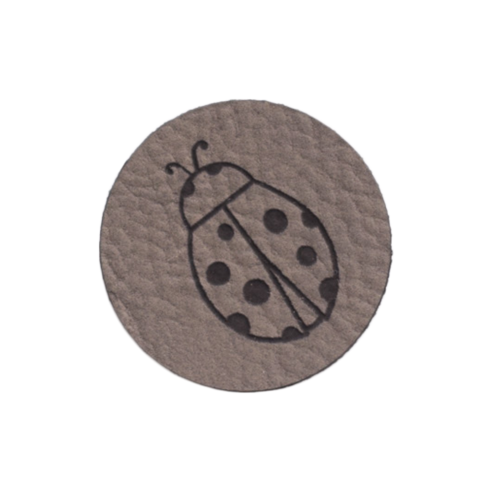 Kunstlederlabel "Marienkäfer"
