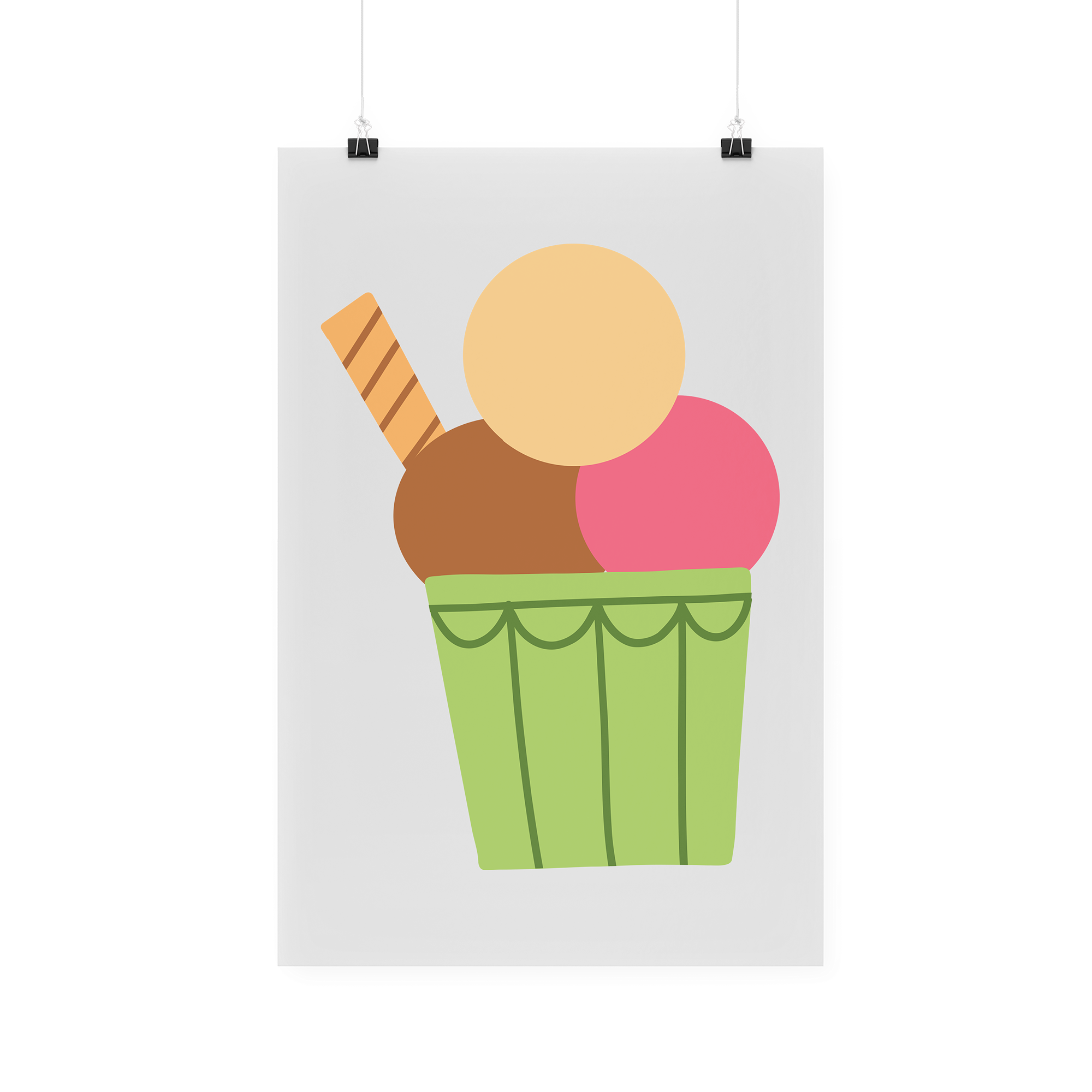 Bügelbild "Eisbecher"