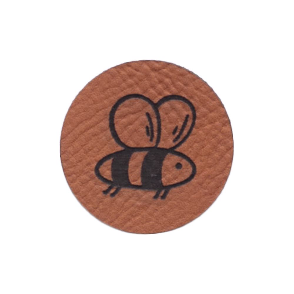 Kunstlederlabel "Biene"