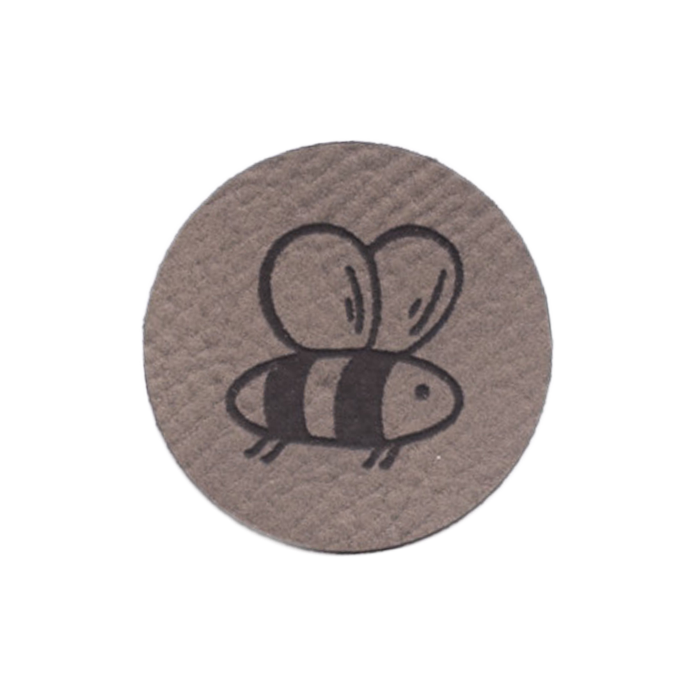 Kunstlederlabel "Biene"