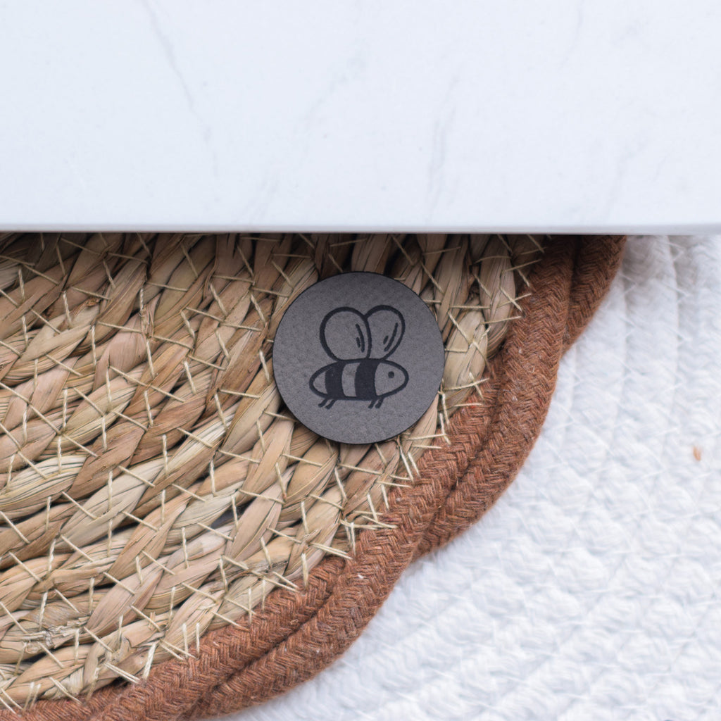 Kunstlederlabel "Biene"