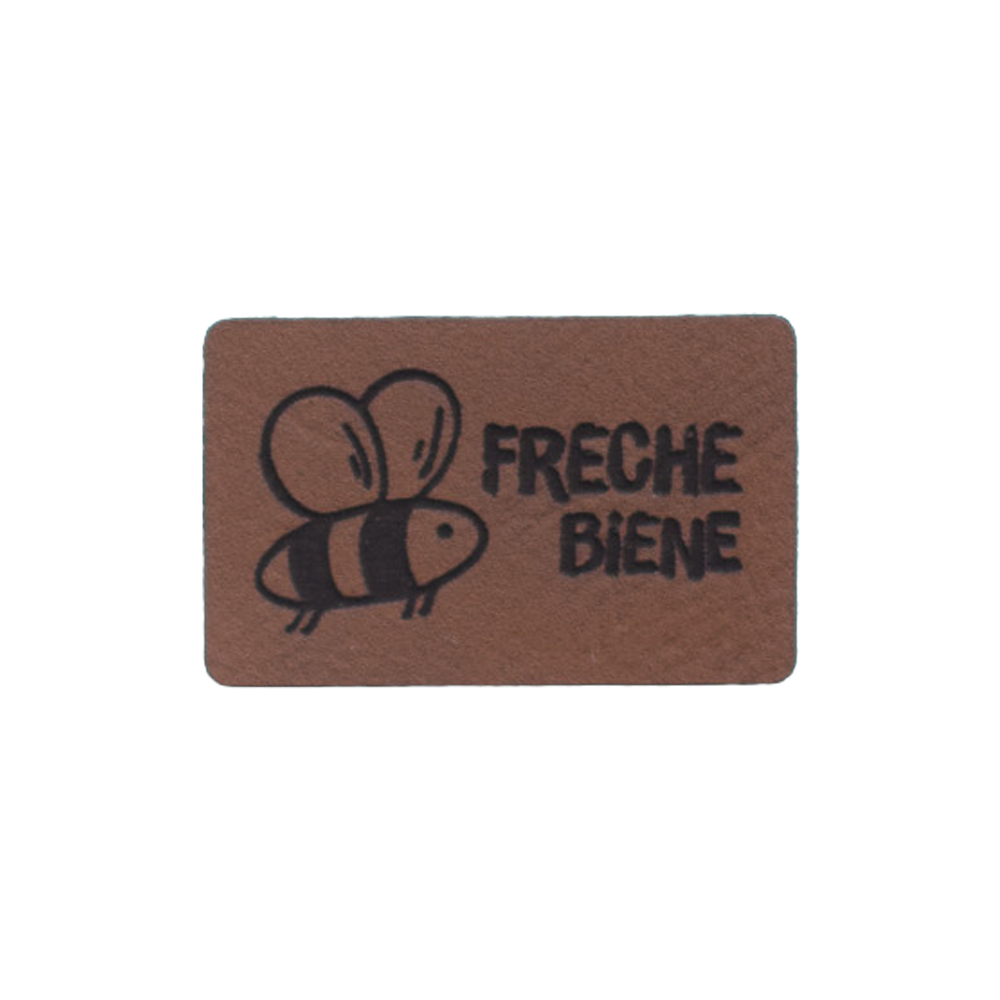 Kunstlederlabel "Freche Biene"